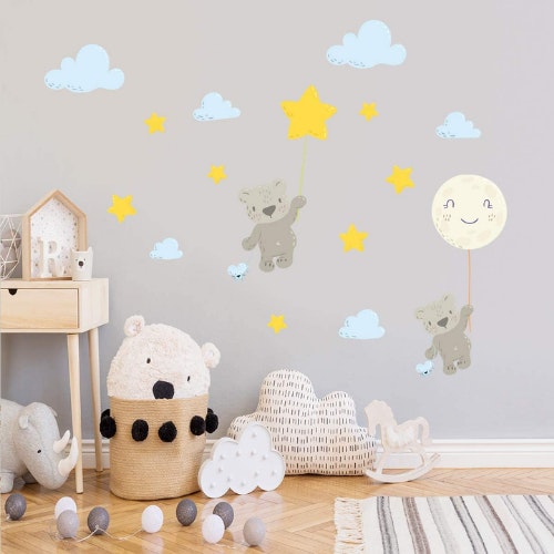 Creative Kids Watercolour Nursery Wall Decals