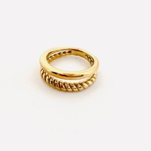 Gemino double layer chain ring