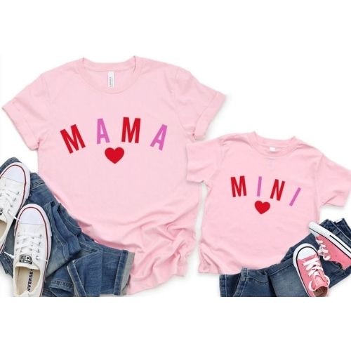 Matching Valentine’s Day Shirts Mama And Mini