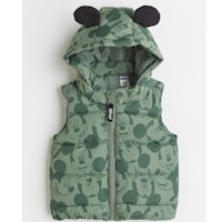 Patterned hooded gilet