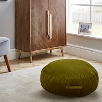 Shiny Velour Moss Floor Cushion