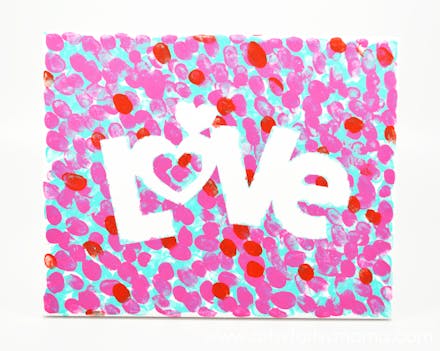 Valentine's Fingerprint Canvas Valentine's FIngerprint Canva