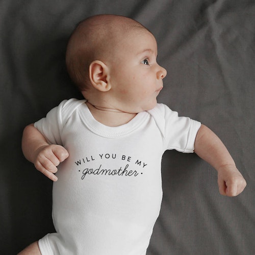 Will You Be My Godparent Baby Bodysuit