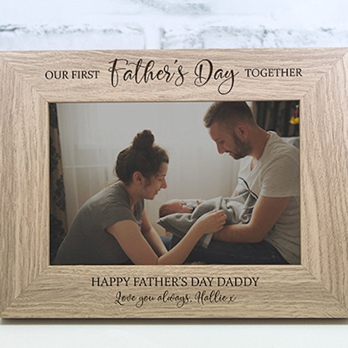 First Father's Day Gifts - first fathers day personalised photo frame