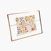 Copper Glass Photo Frame