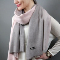 Personalised Cashmere Blend Ombre Scarf