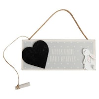 Rabbit Baby Countdown Chalk Plaque
