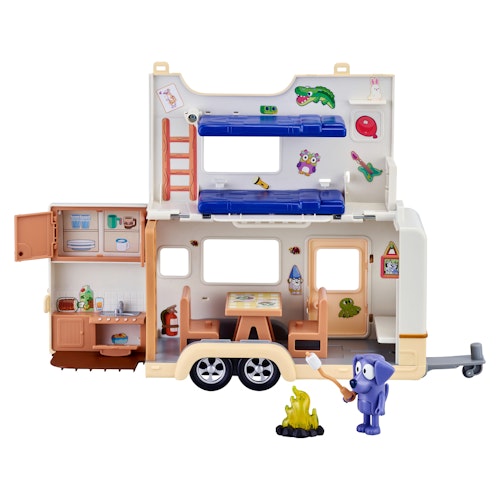 bluey caravan