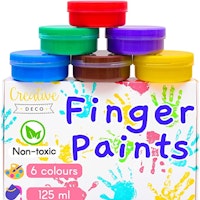 Creative Deco Washable Kids Finger Paints