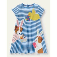 Fun Big Appliqué Dress