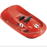 Kids' Sledge with Brake and Steering Wheel