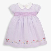 Lilac bunny smocked dress
