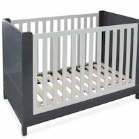 Mamia Grey And White Cot Bed