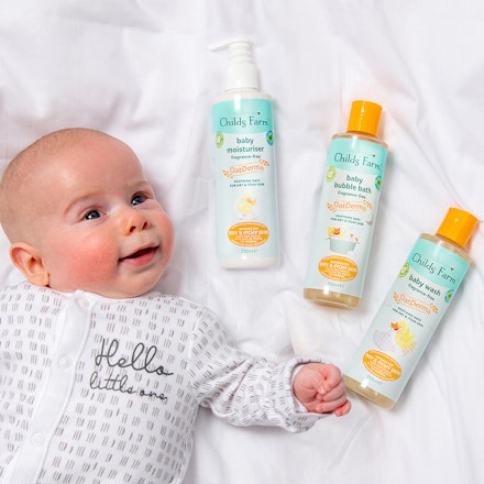 OatDerma Location Dylan with Range C18 1080x1080px Childs Farm oat derma