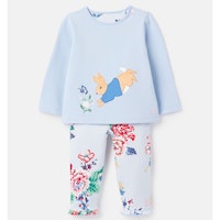 Peter Rabbit Poppy Organic Long Sleeved Applique Top With Frill Leggings