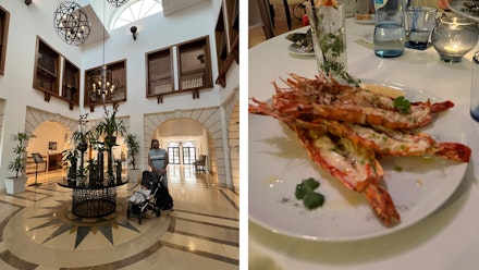 Pine cliffs-lobby and food Pine cliffs-lobby and food