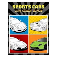 Sports Cars Colouring Book