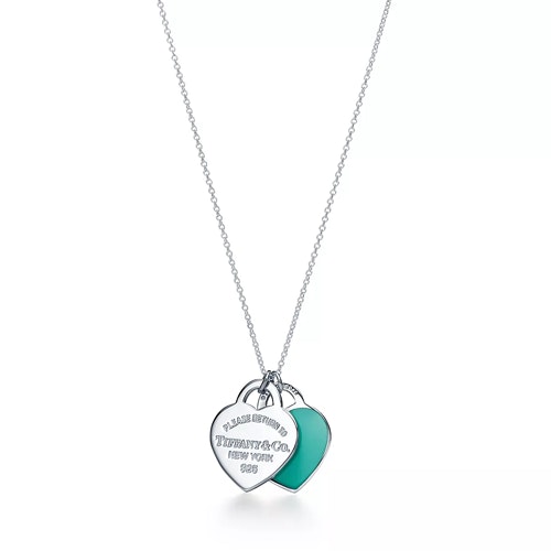 Tiffany Blue® Double Heart Tag Pendant