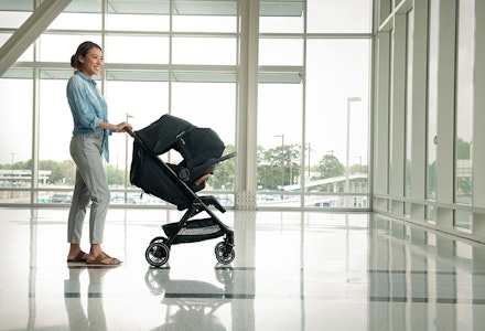 nuna travel pram nuna in airport