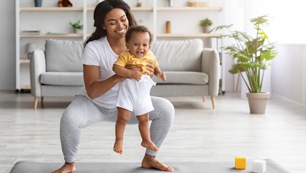 woman-exercising-with-baby