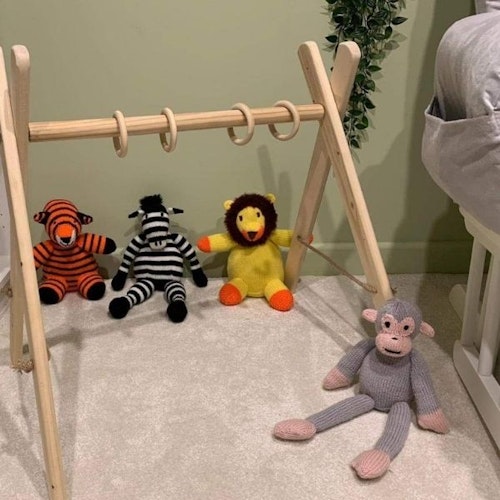 Wooden baby gym