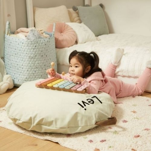 Personalised Grey Floor Cushion