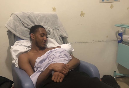 ebony easter birth story dad baby with dad