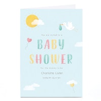 colourful baby shower invites
