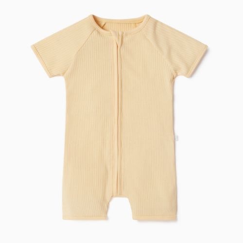 Ribbed Zip Summer Sleepsuit