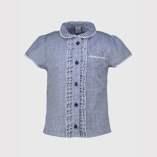 Tu Navy Gingham Blouse (3-12 Years)