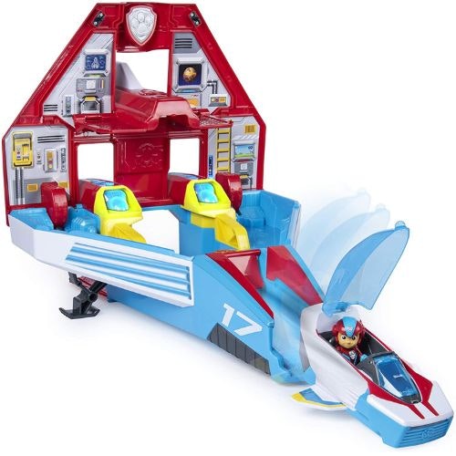 2-in-1 Transforming Mighty Pups Jet Command Centre with Lights and Sounds