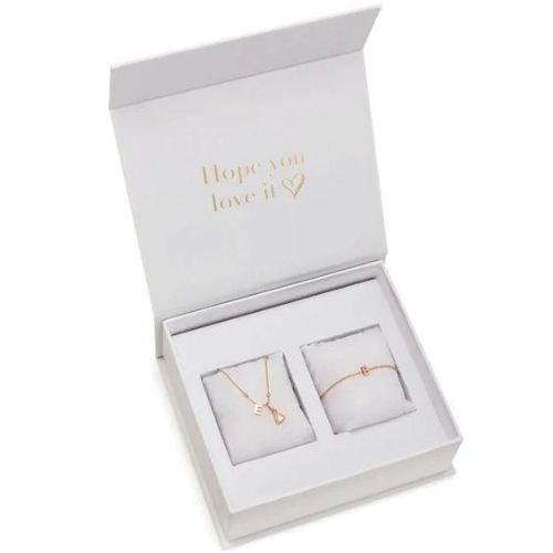 Mini Initial & Birthstone Gift Set (Rose Gold)