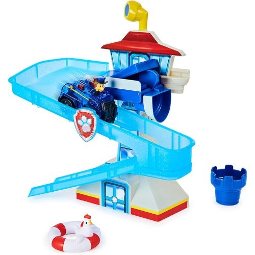 PAW Patrol Adventure Bay Bath Playset with Light-up Chase Vehicle