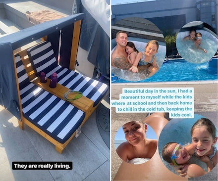 sun lounger set-up sun lounger set-up