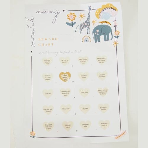 JAC JOSSA SAFARI SCRATCH OFF REWARD CHART