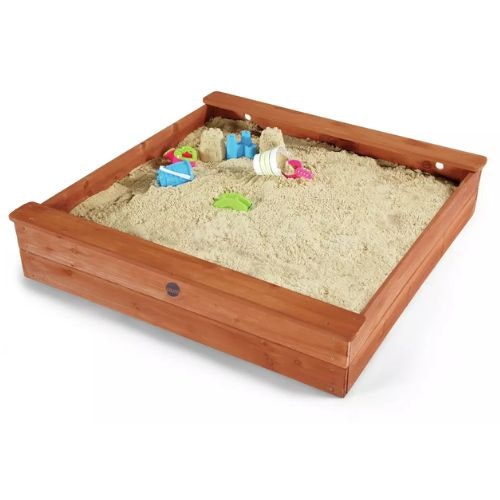 Plum Square Wooden Sand Pit