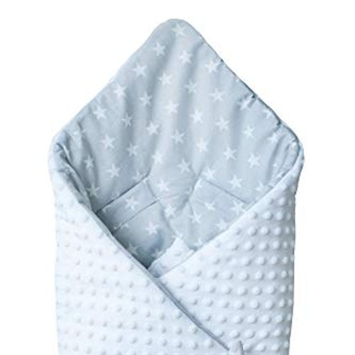 BlueberryShop Minky Fleece Baby Swaddle Wrap