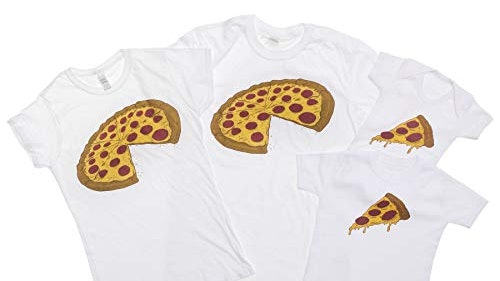 Pizza and Slice Matching Tees