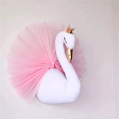 3D Gold Crown Swan Head