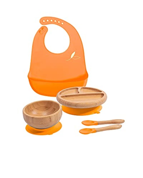Love Earth u00ae Bamboo Baby Plate Weaning Set