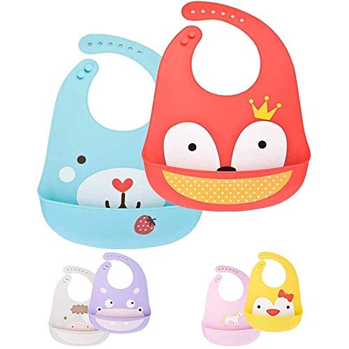 Brilliant Bibs Waterproof Silicone Weaning Baby Bibs
