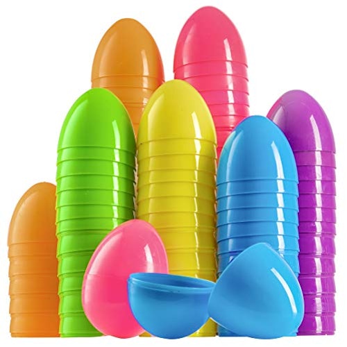 Prextex Plastic Colour Easter Eggs