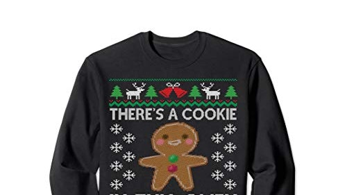Thereu0026#039;s a Cookie in This Oven Baby Announcement Christmas Sweatshirt