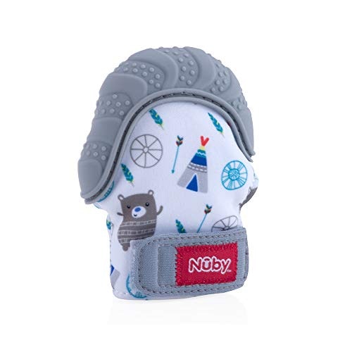 Nuby Teething Mitt Grey