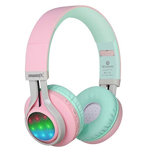 Riwbox WT-7S Kids Light-Up Headphones