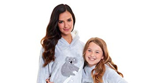 Mum u0026amp; Daughter Matching Pyjamas Set, Grey Sloth