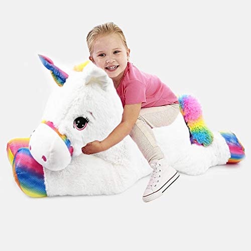 Grande peluche licorne géante