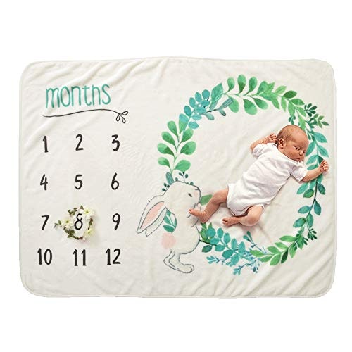 Decdeal baby milestone blanket and growth chart