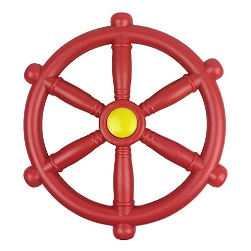 Red Pirate Ship Steering Wheel
