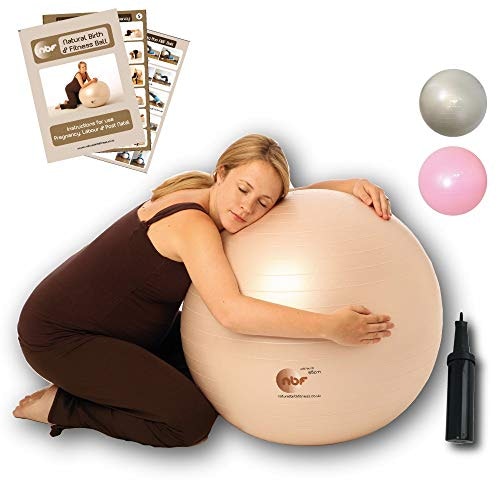 nbf Birthing Ball with Pump and Pregnancy Instruction Guide